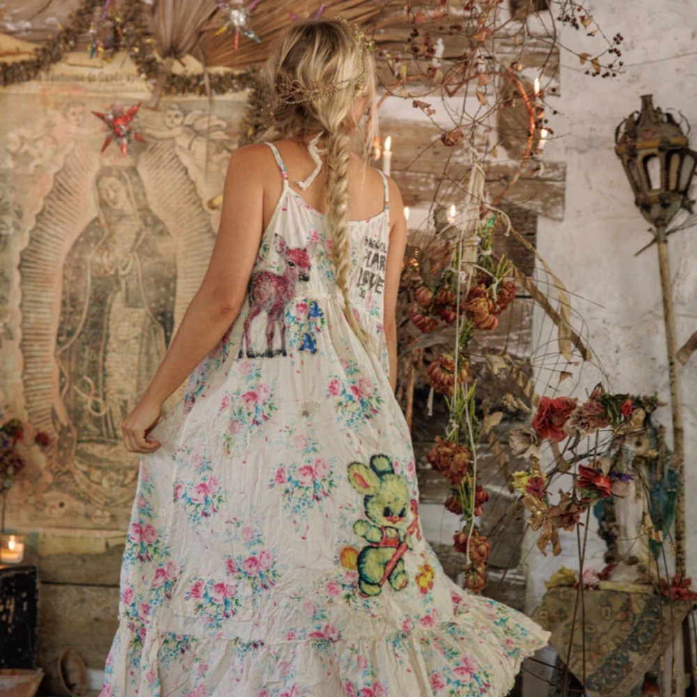 🔥 Magnolia Pearl Appliqué Vianney Slip Dress🔥 - Picture 6 of 8